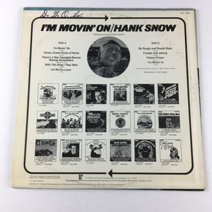 Hank Snow I'm Movin On Used Vinyl LP VG\VG
