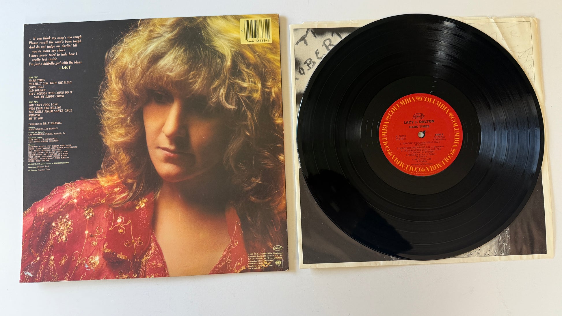 Lacy J. Dalton Hard Times Used Vinyl LP VG+\VG