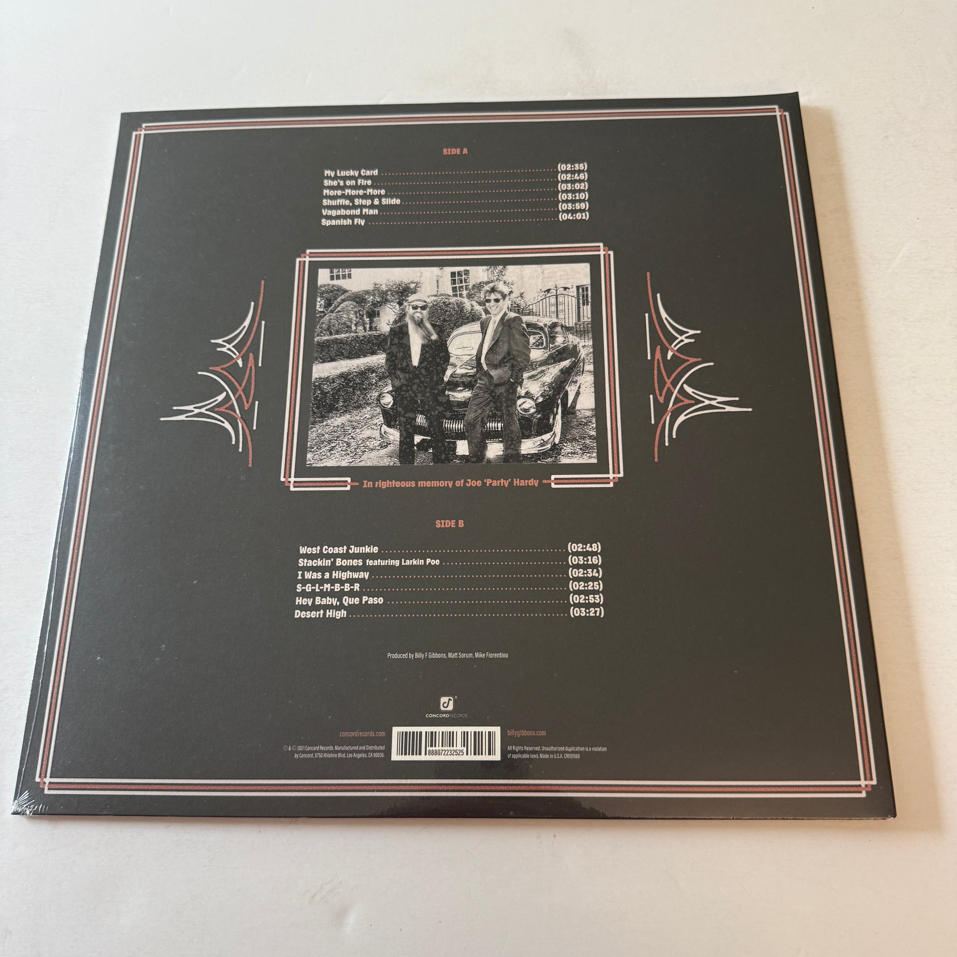 Billy Gibbons Hardware New Vinyl LP M\M