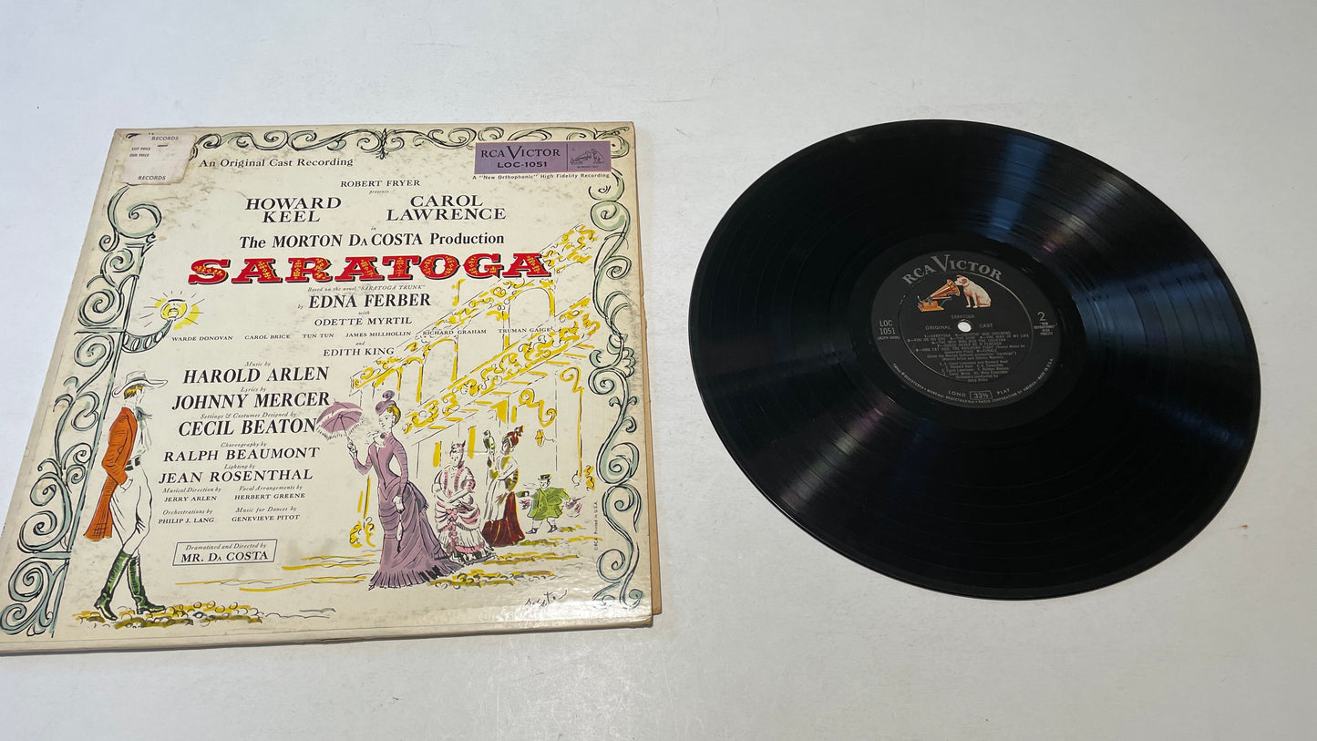 Harold Arlen, Johnny Mercer Saratoga (An Original Cast Recording) Used Vinyl LP VG+\G+ Black