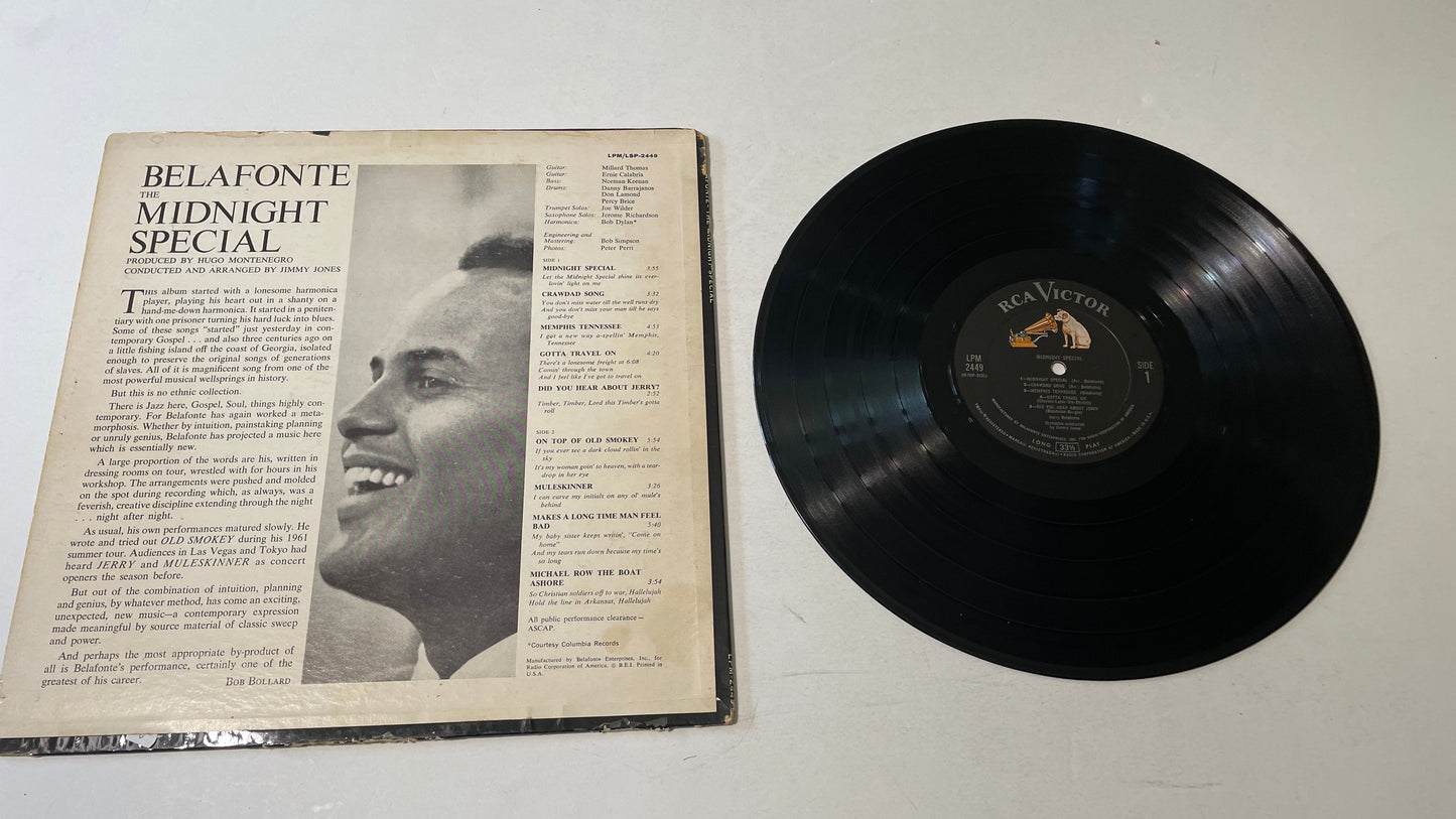 Harry Belafonte The Midnight Special Used Vinyl LP VG\G