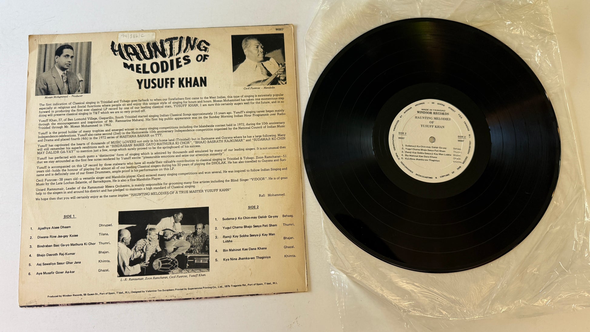 Yusuff Khan Haunting Melodies Of Yusuff Khan Used Vinyl LP VG+\VG