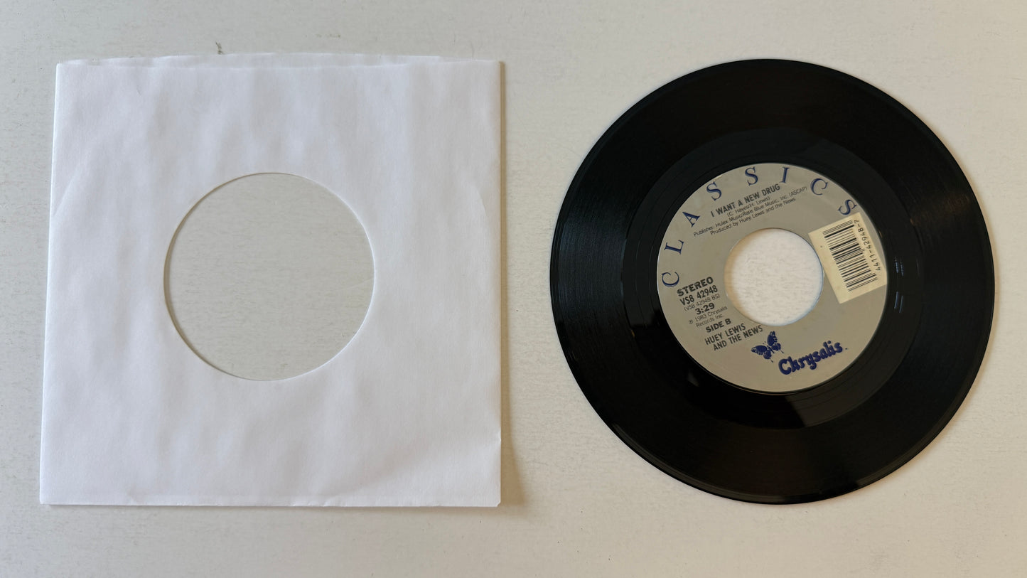 Huey Lewis & The News Heart And Soul / I Want A New Drug Used 45 RPM 7" Vinyl VG+\