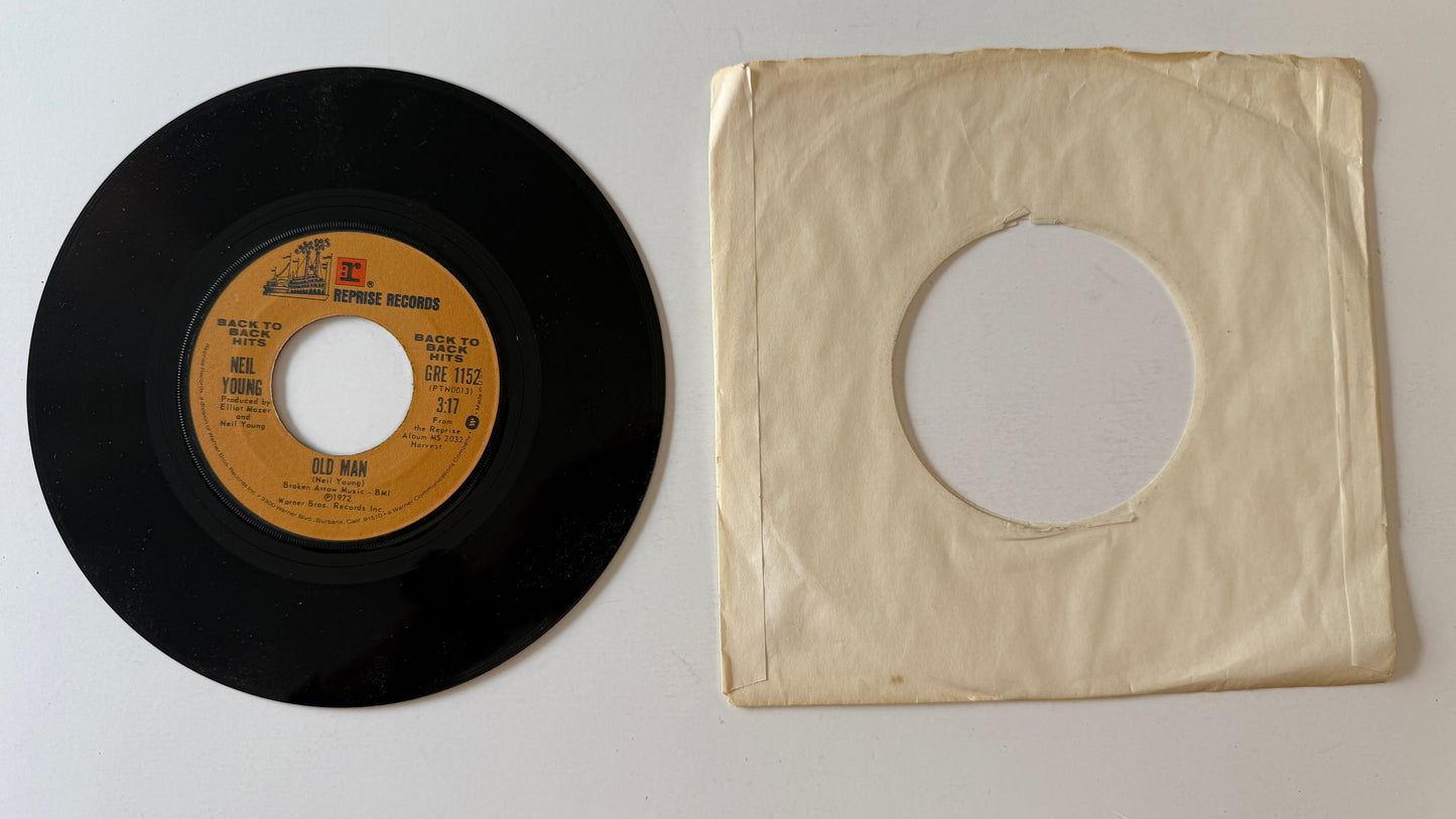 Neil Young Heart Of Gold / Old Man Used 45 RPM 7" Vinyl VG+\