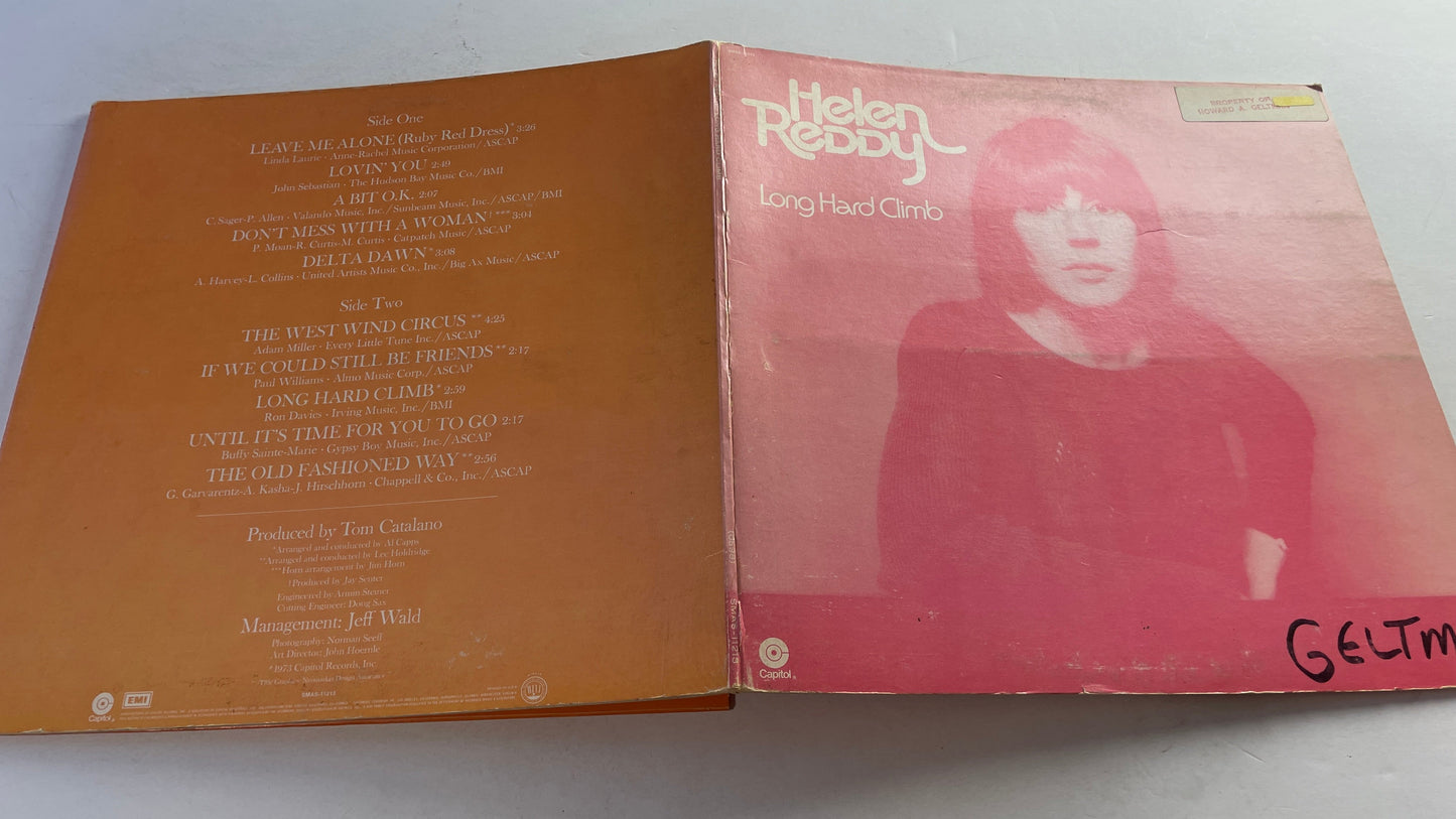 Helen Reddy Long Hard Climb Used Vinyl LP VG+\G+