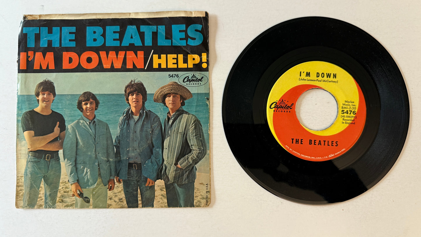 The Beatles Help! / I’m Down Used 45 RPM 7" Vinyl VG+\