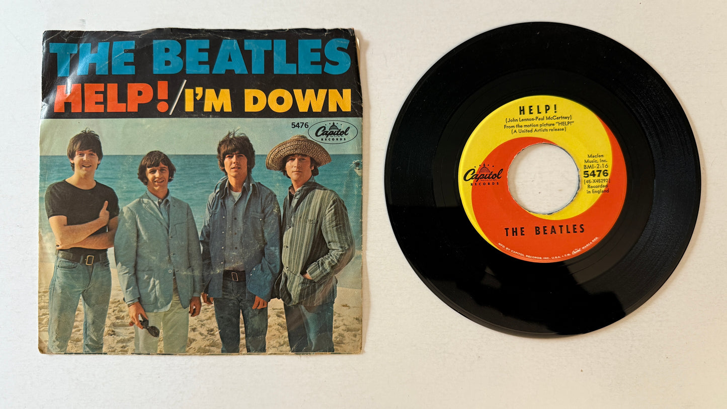 The Beatles Help! / I’m Down Used 45 RPM 7" Vinyl VG+\