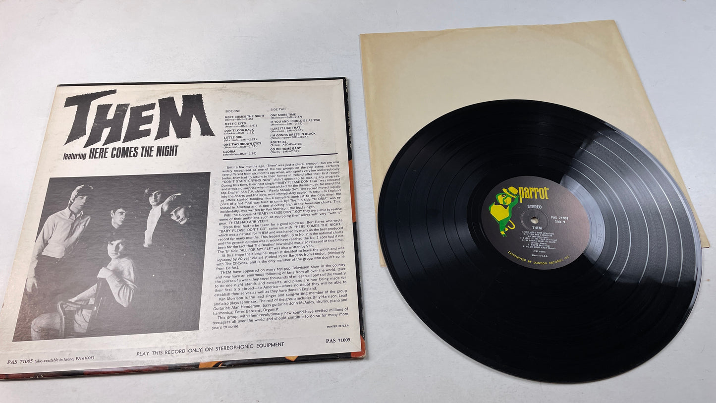 Them Here Comes The Night Used Vinyl LP VG+\VG