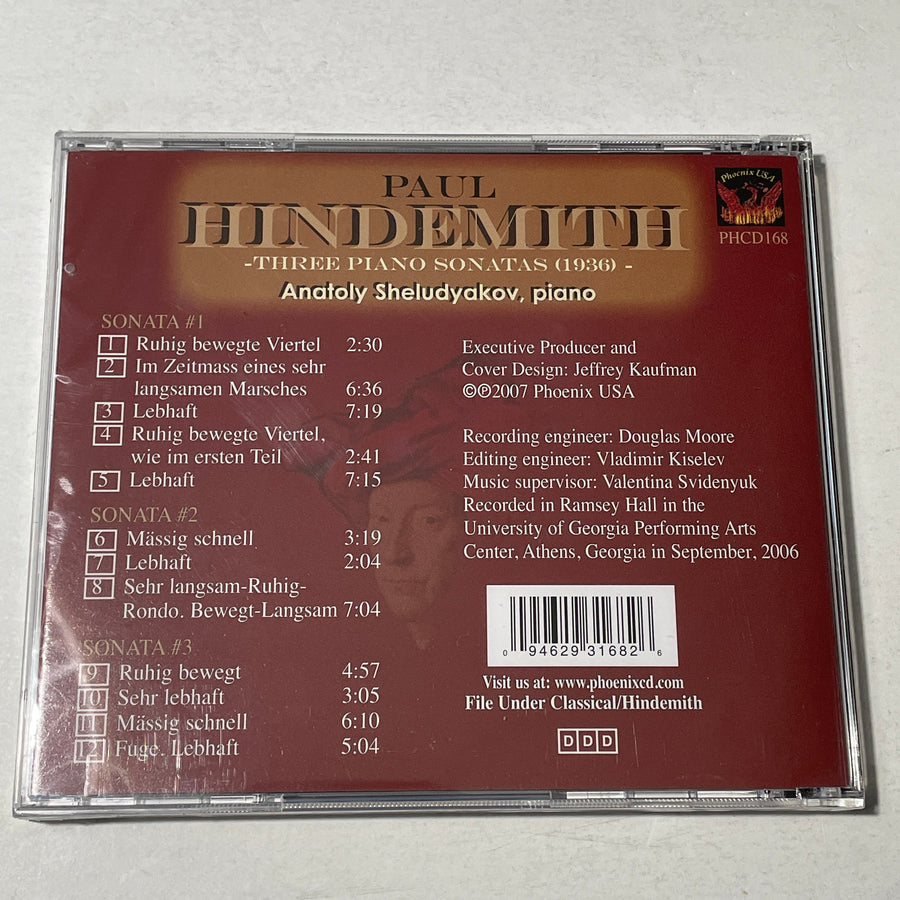 Hindemith The 3 Piano Sonatas New Sealed CD M\M