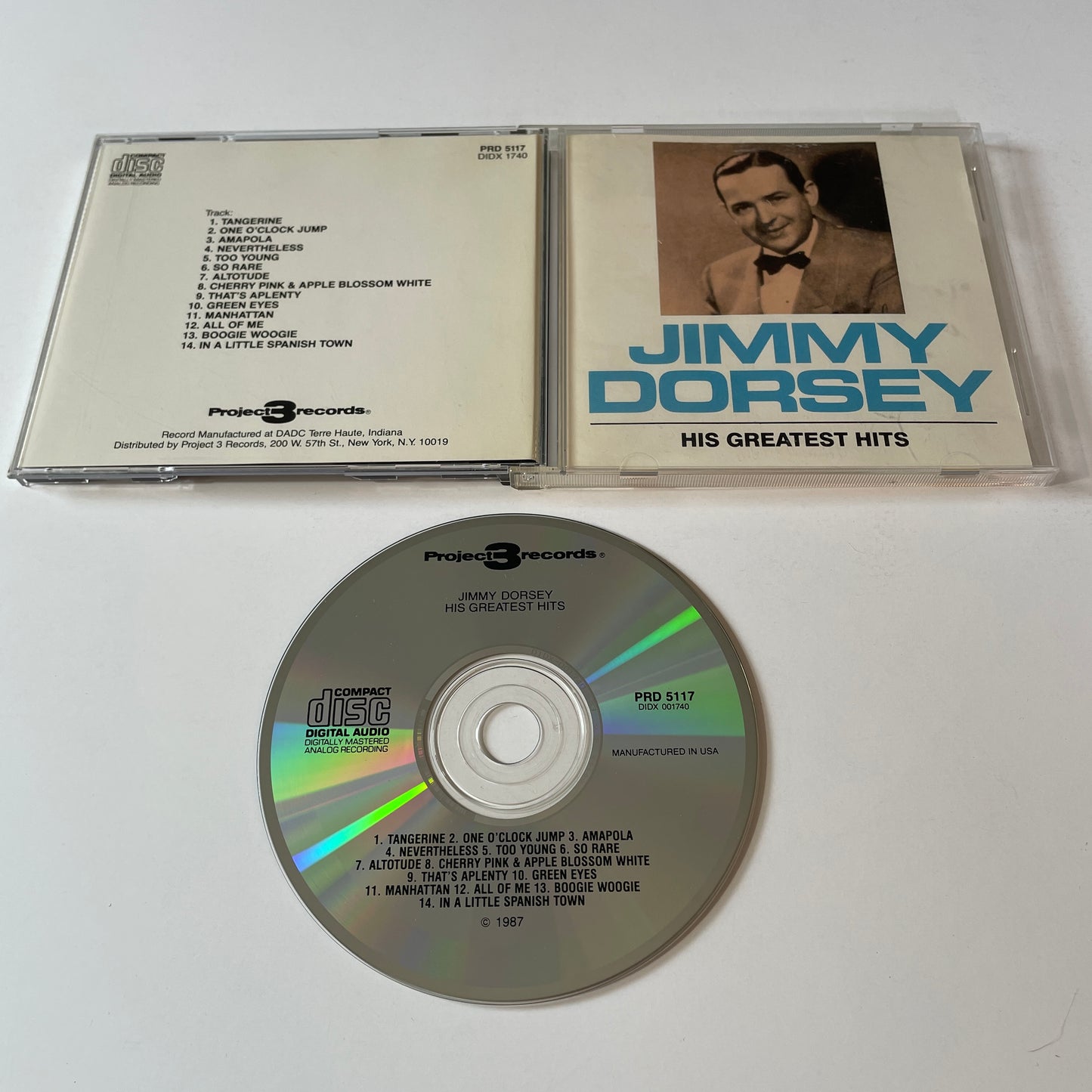 Jimmy Dorsey His Greatest Hits Used CD VG+\VG+