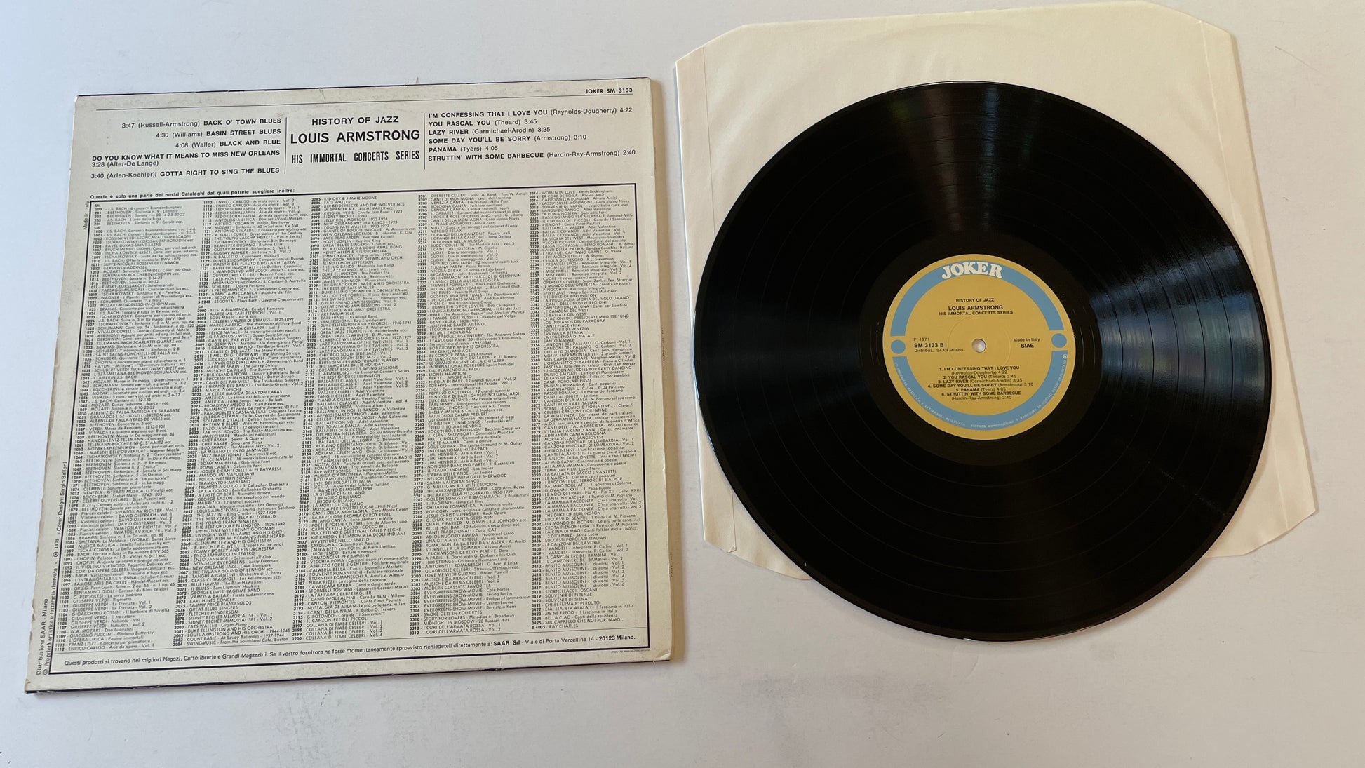 Louis Armstrong His Immortal Concerts Series Used Vinyl LP VG+\VG