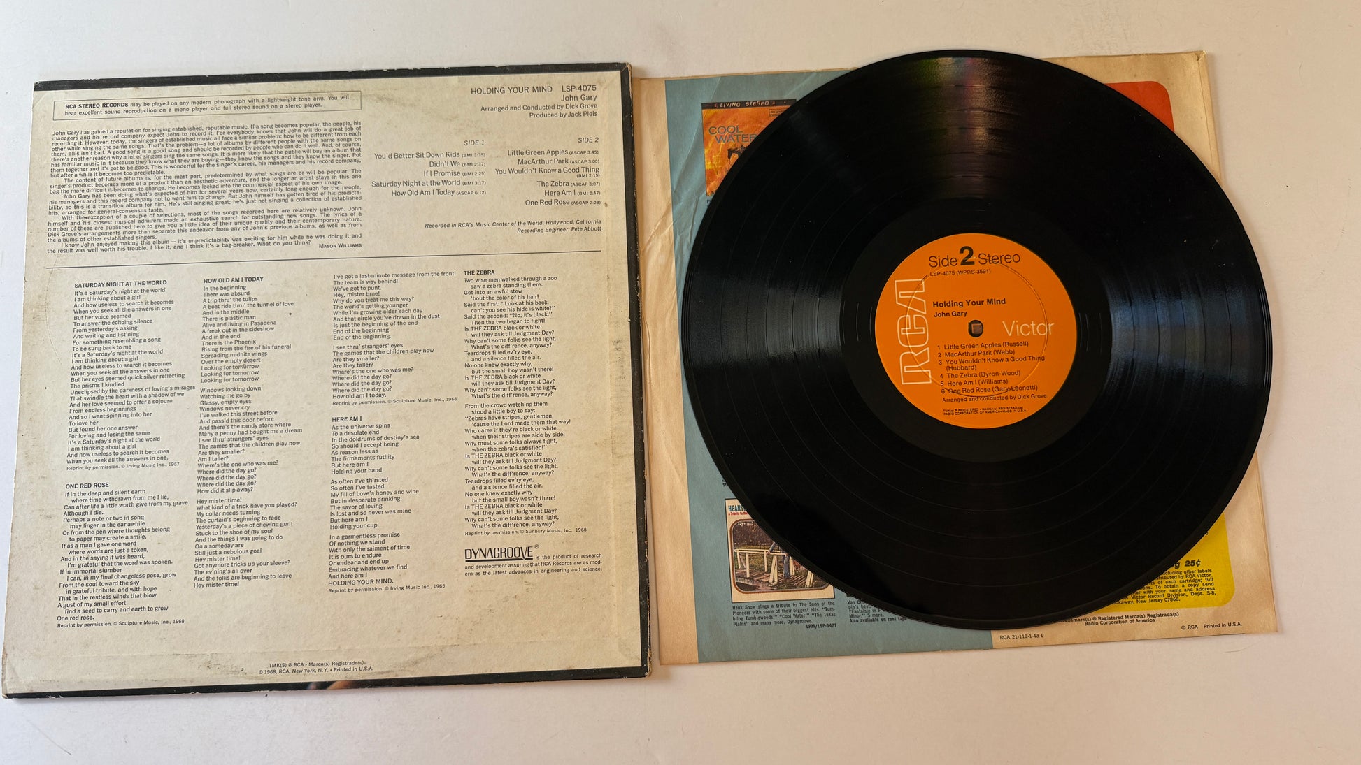 John Gary Holding Your Mind Used Vinyl LP VG+\VG