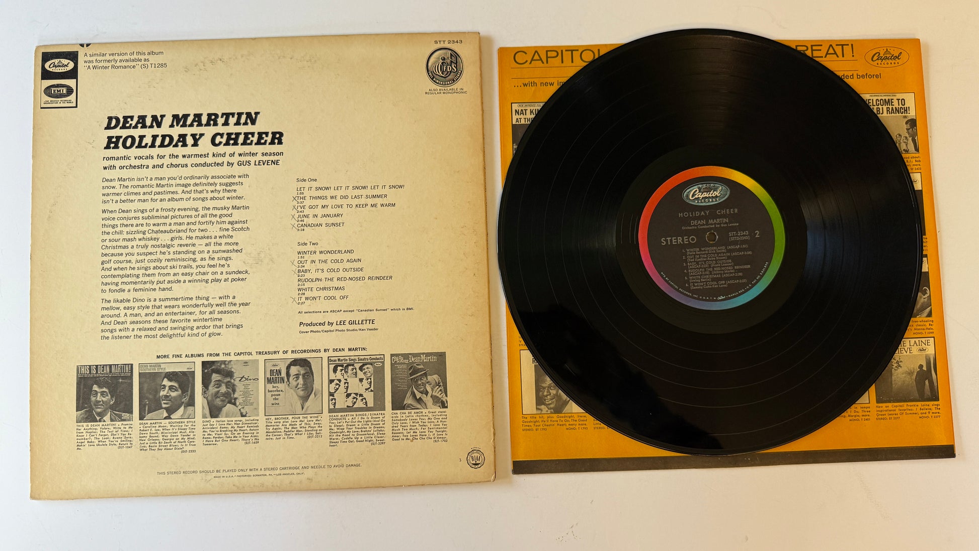 Dean Martin Holiday Cheer Used Vinyl LP VG+\VG