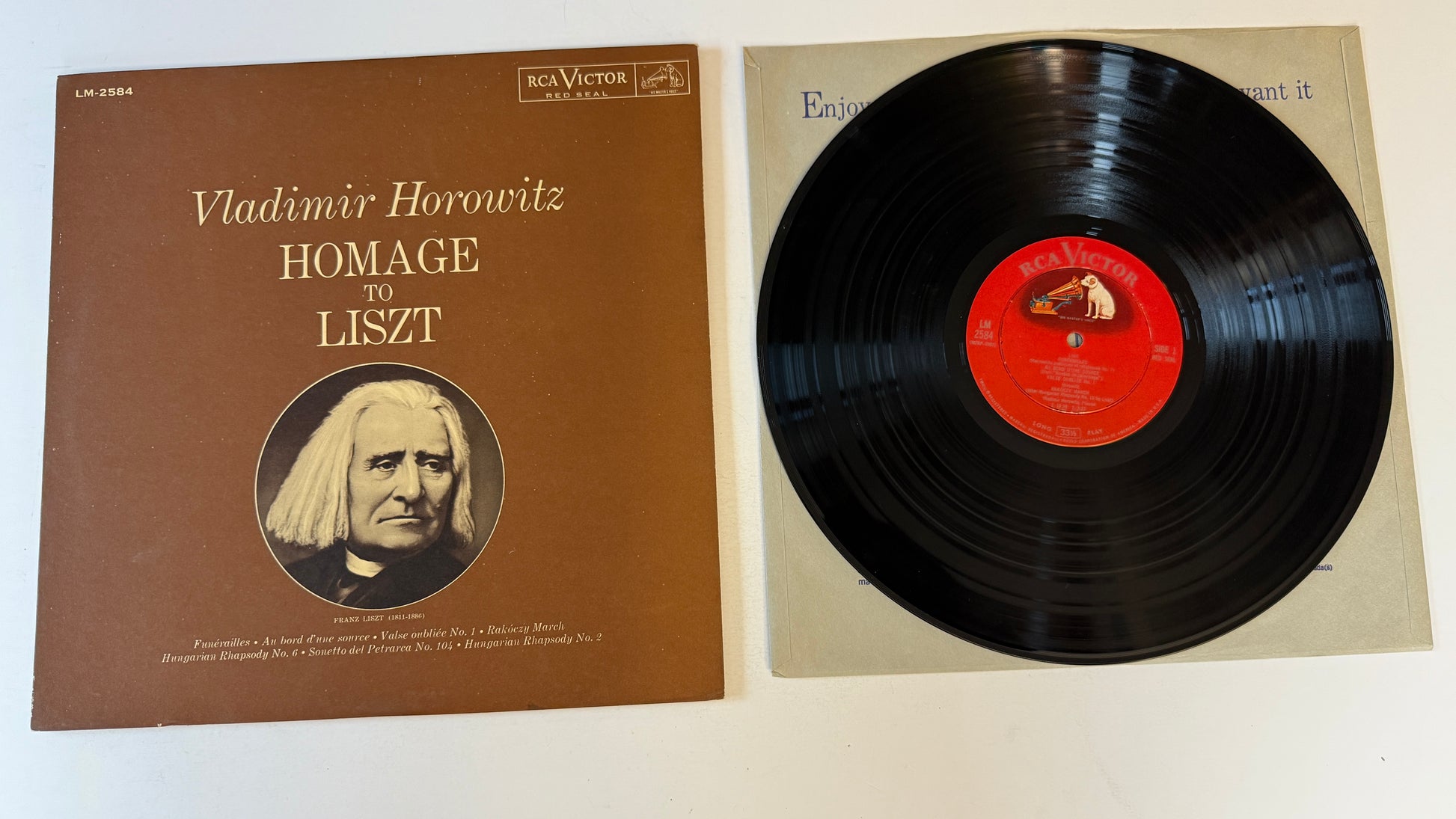 Vladimir Horowitz Homage To Liszt Used Vinyl LP VG\VG