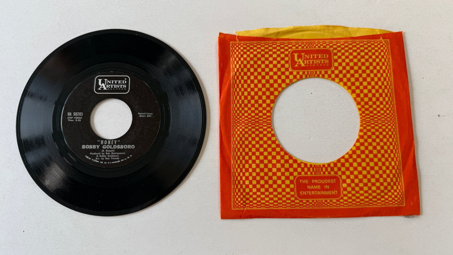 Bobby Goldsboro Honey Used 45 RPM 7" Vinyl VG+\VG+