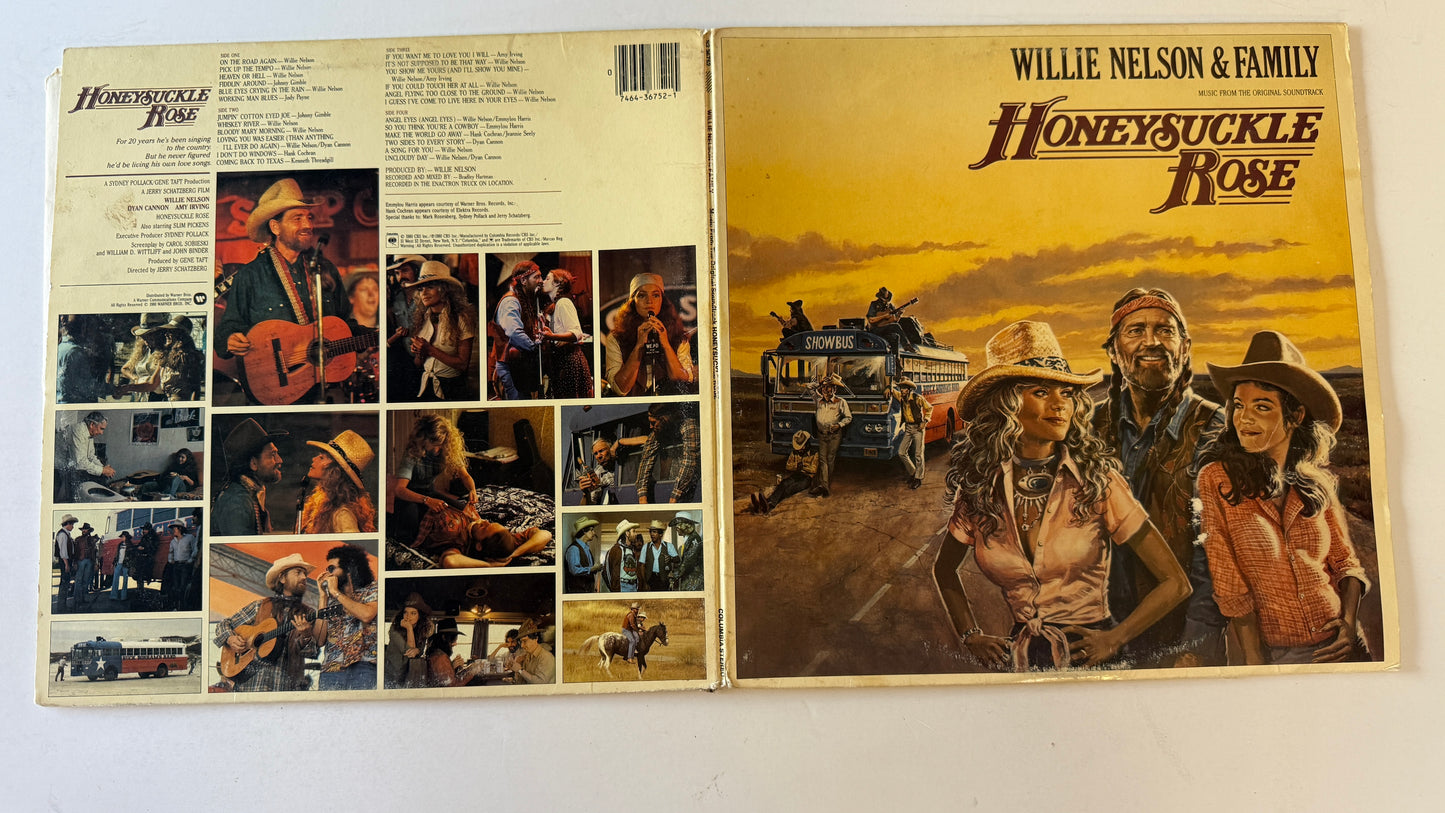 Willie Nelson & Family Honeysuckle Rose (Music From The Original Soundtrack) Used Vinyl 2LP VG+\VG