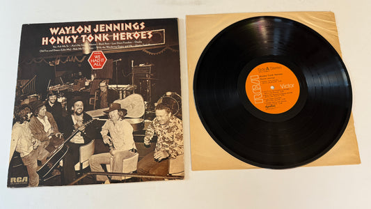 Waylon Jennings Honky Tonk Heroes Used Vinyl LP VG+\VG