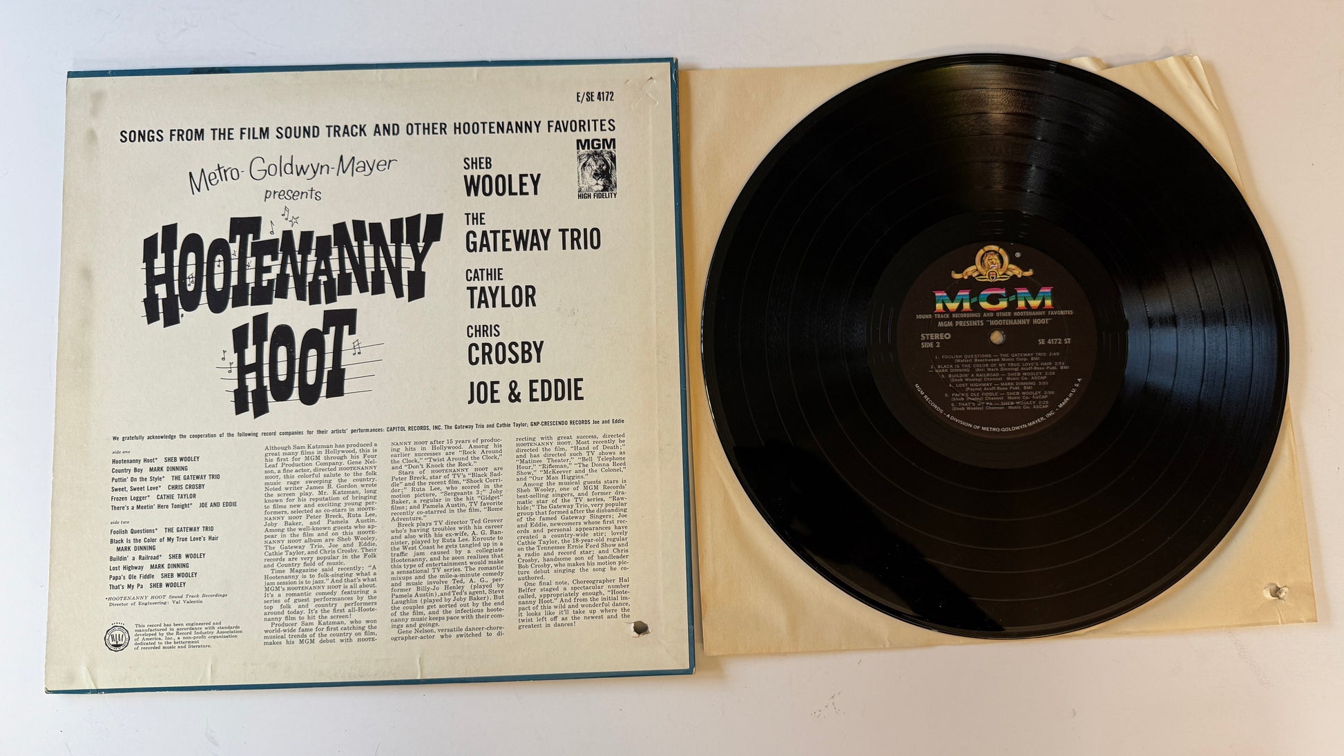 Various Hootenanny Hoot - Sound Track Recordings And Other Hootenanny Favorites Used Vinyl LP VG+\VG