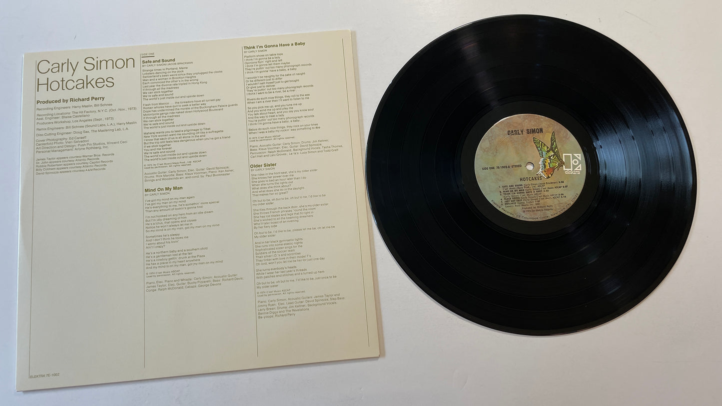 Carly Simon Hotcakes Used Vinyl LP VG+\VG+