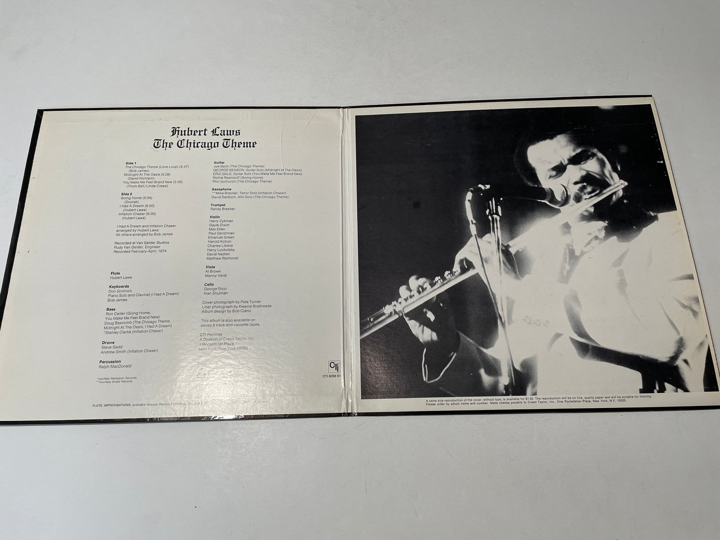 Hubert Laws The Chicago Theme Used Vinyl LP VG+\VG+