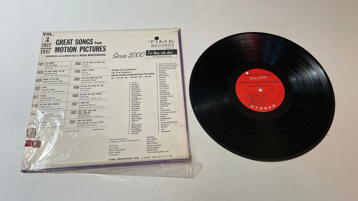 Hugo Montenegro Great Songs From Motion Pictures Vol. 1 Used Vinyl LP VG+\VG+