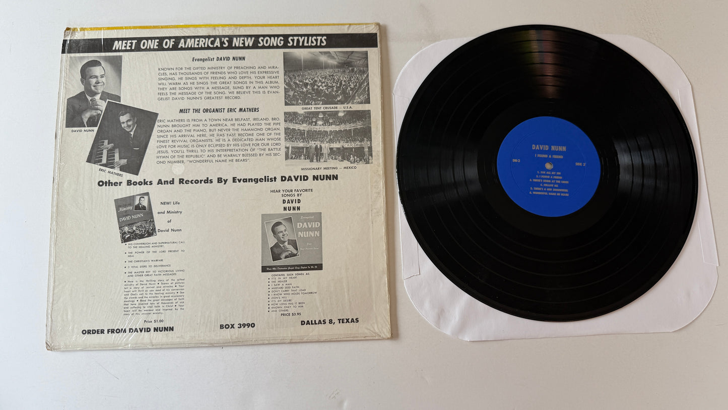David Nunn I Believe! Used Vinyl LP VG+\VG+