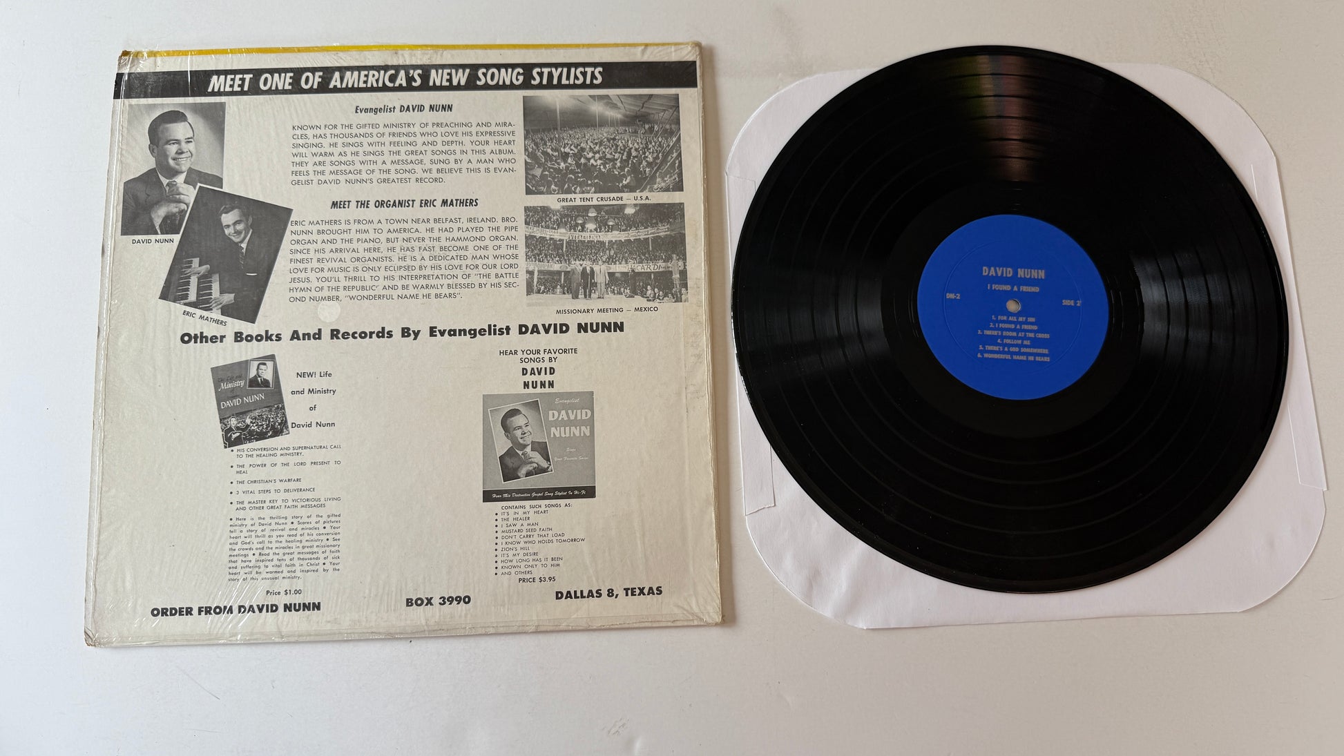 David Nunn I Believe! Used Vinyl LP VG+\VG+