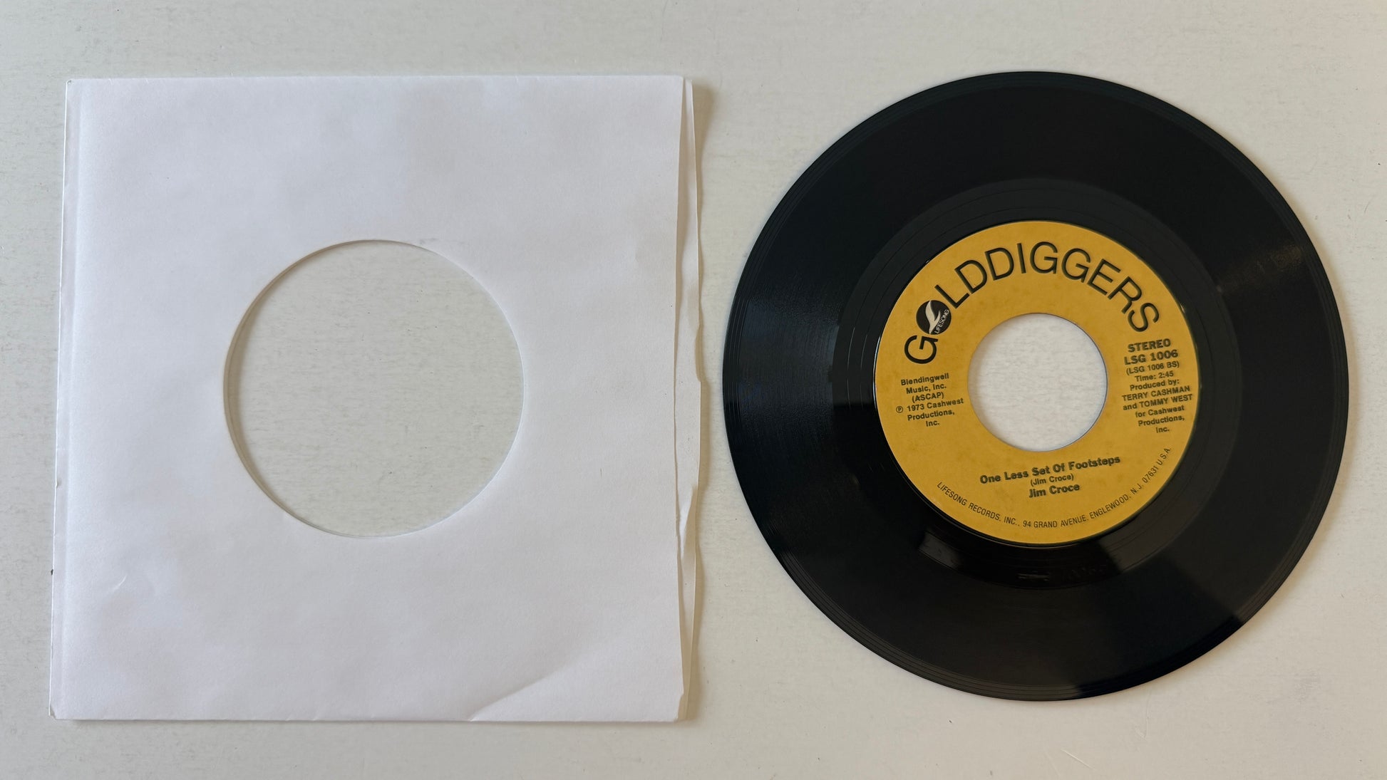 Jim Croce I Got A Name / Age Used 45 RPM 7" Vinyl VG+\