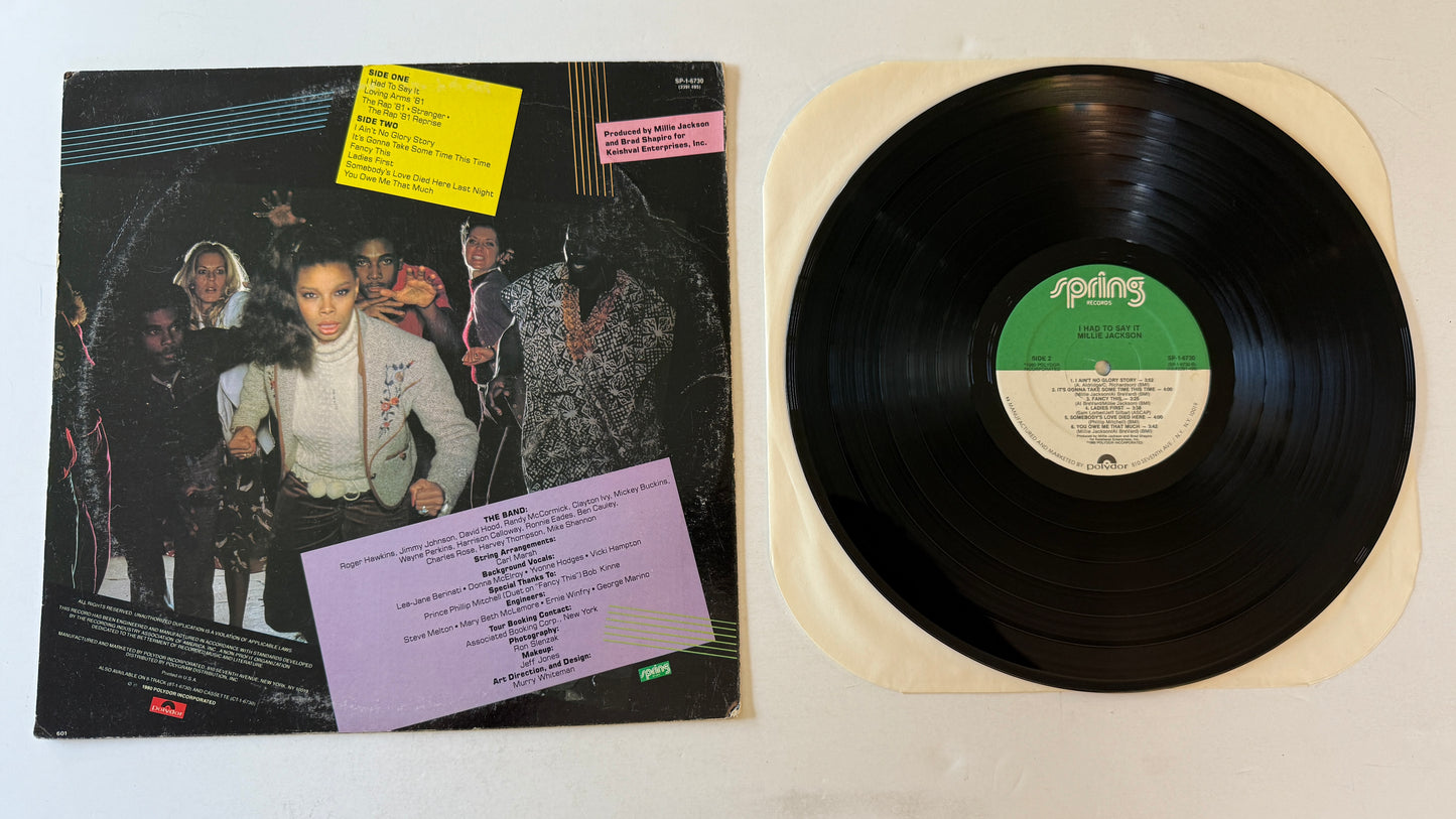 Millie Jackson I Had To Say It Used Vinyl LP VG+\VG