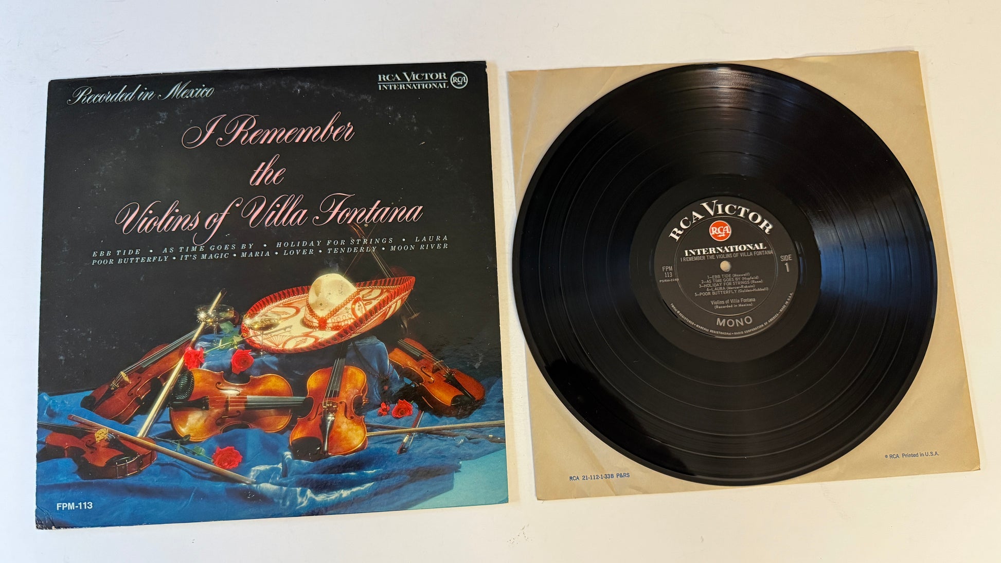 Los Violines Magicos De Villafontana I Remember The Violins Of Villa Fontana Used Vinyl LP VG+\VG