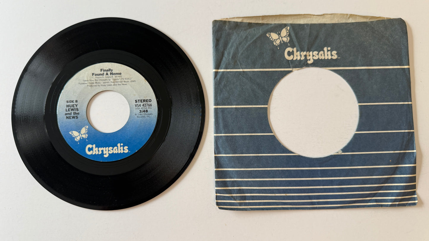 Huey Lewis & The News I Want A New Drug Used 45 RPM 7" Vinyl VG+\