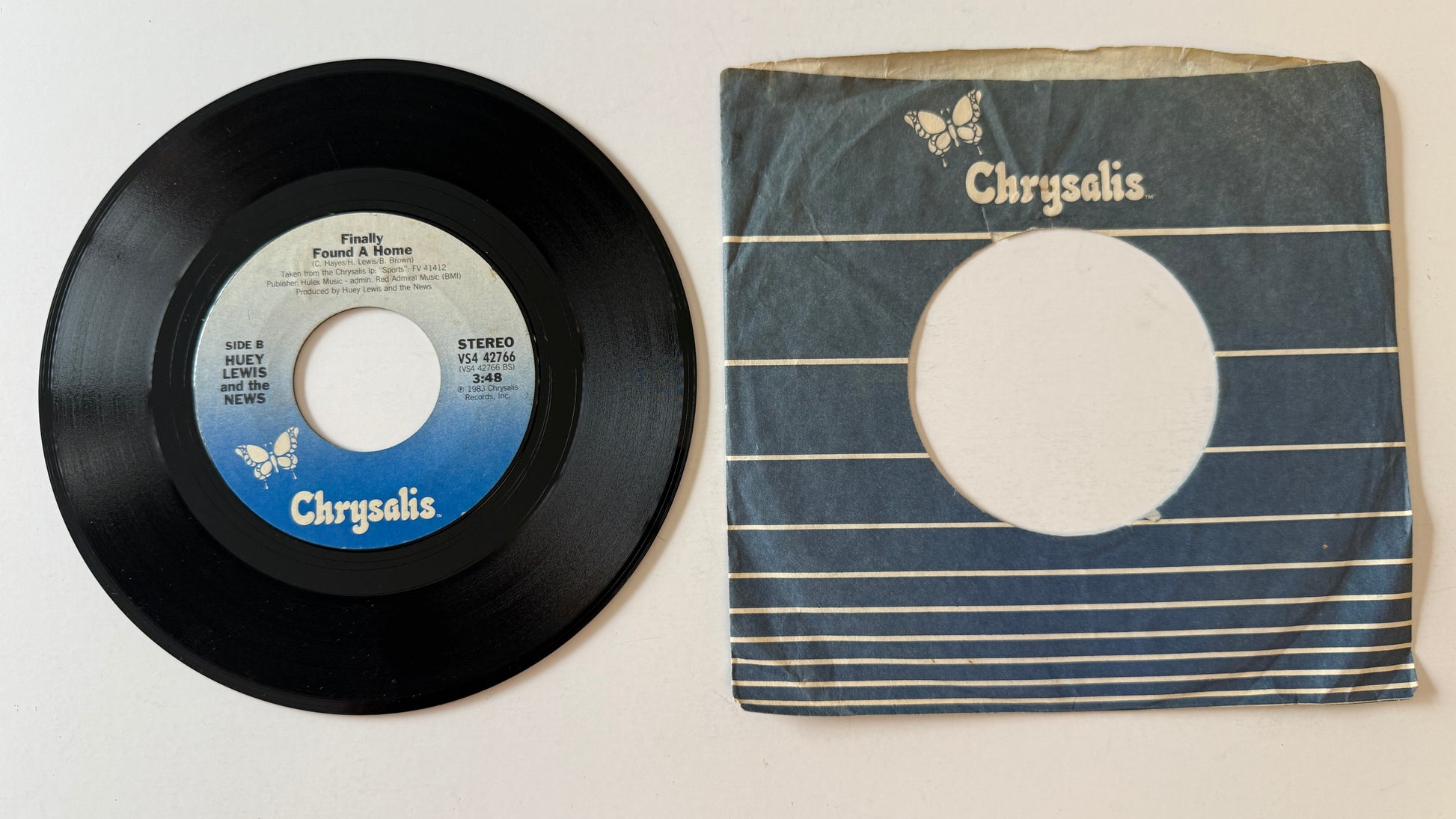 Huey Lewis & The News I Want A New Drug Used 45 RPM 7" Vinyl VG+\