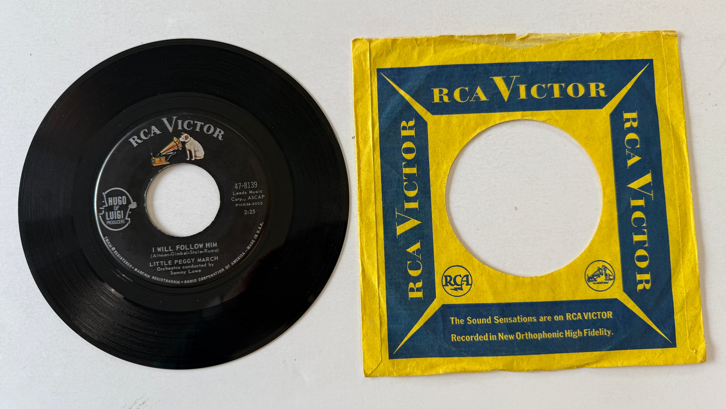 Peggy March I Will Follow Him Used 45 RPM 7" Vinyl VG+\VG