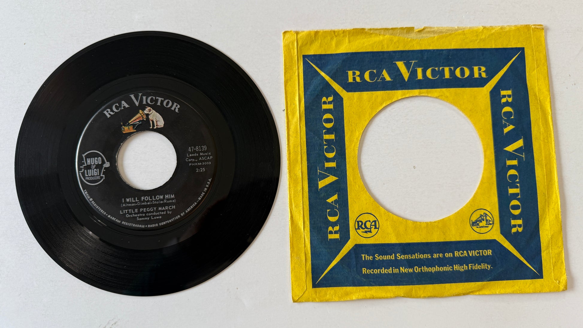 Peggy March I Will Follow Him Used 45 RPM 7" Vinyl VG+\VG