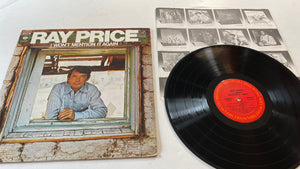 Ray Price I Won't Mention It Again Used Vinyl LP VG+\VG+