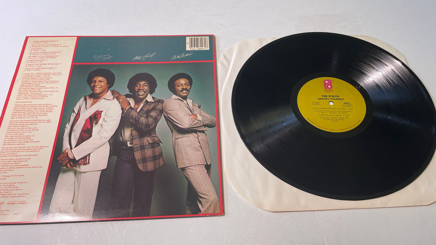 The O'Jays Identify Yourself Used Vinyl LP VG+\VG+