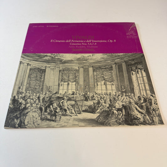 Antonio Vivaldi Il Cimento Dell' Armonia E Dell' Invenzione, Op. 8 - Concertos Nos. 5, 6, 7, 8 Used Vinyl LP M\NM