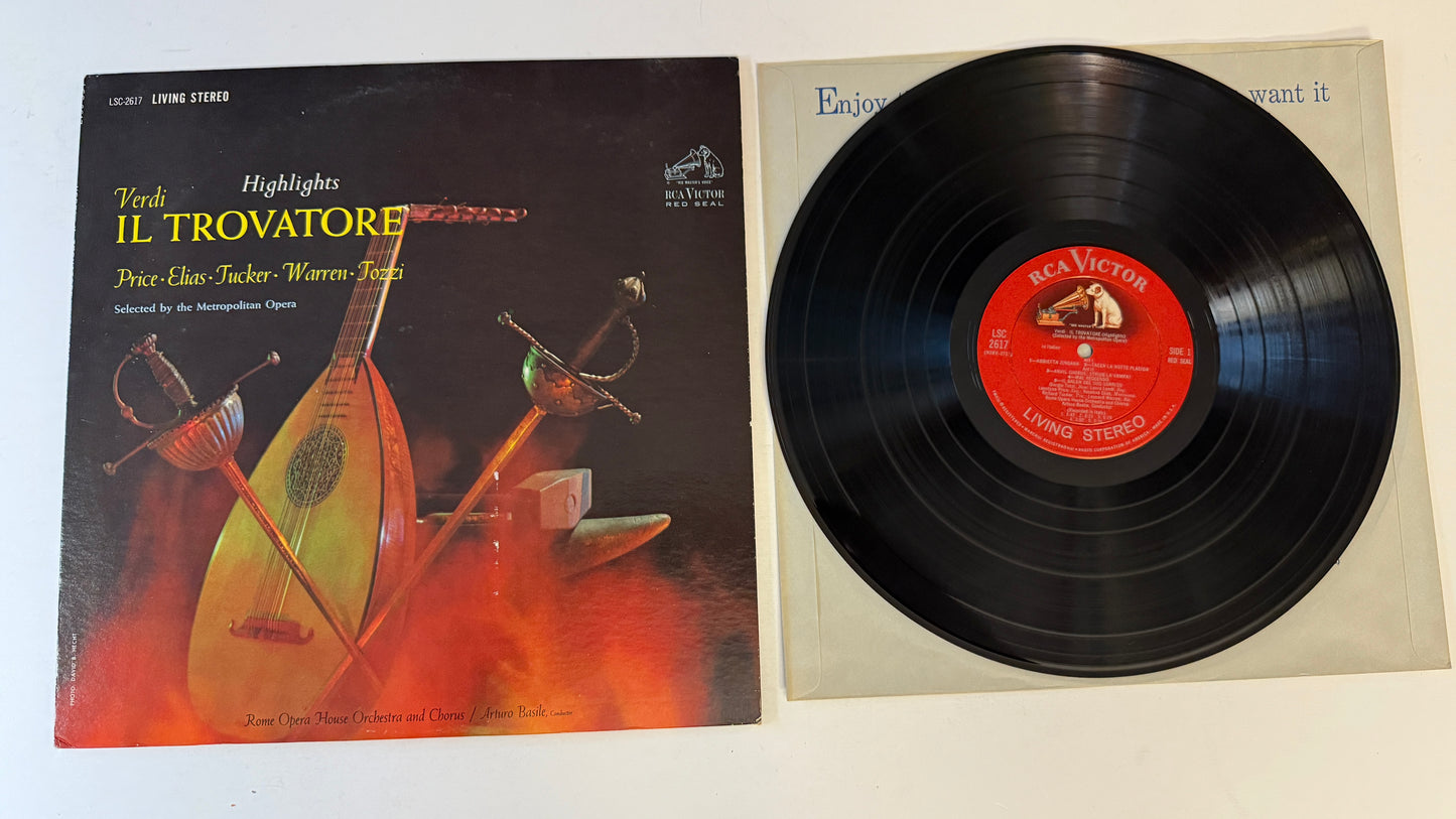 Giuseppe Verdi Il Trovatore (Highlights) Used Vinyl LP VG+\VG