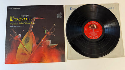 Giuseppe Verdi Il Trovatore (Highlights) Used Vinyl LP VG+\VG
