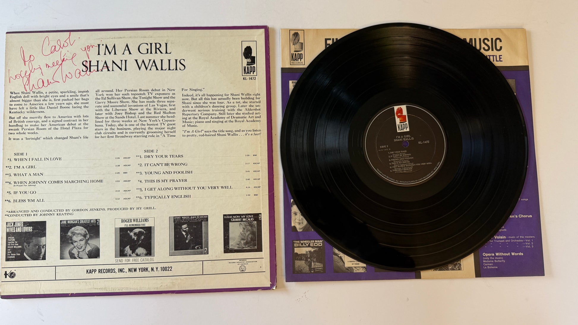 Shani Wallis I'm A Girl! Used Vinyl LP VG+\VG