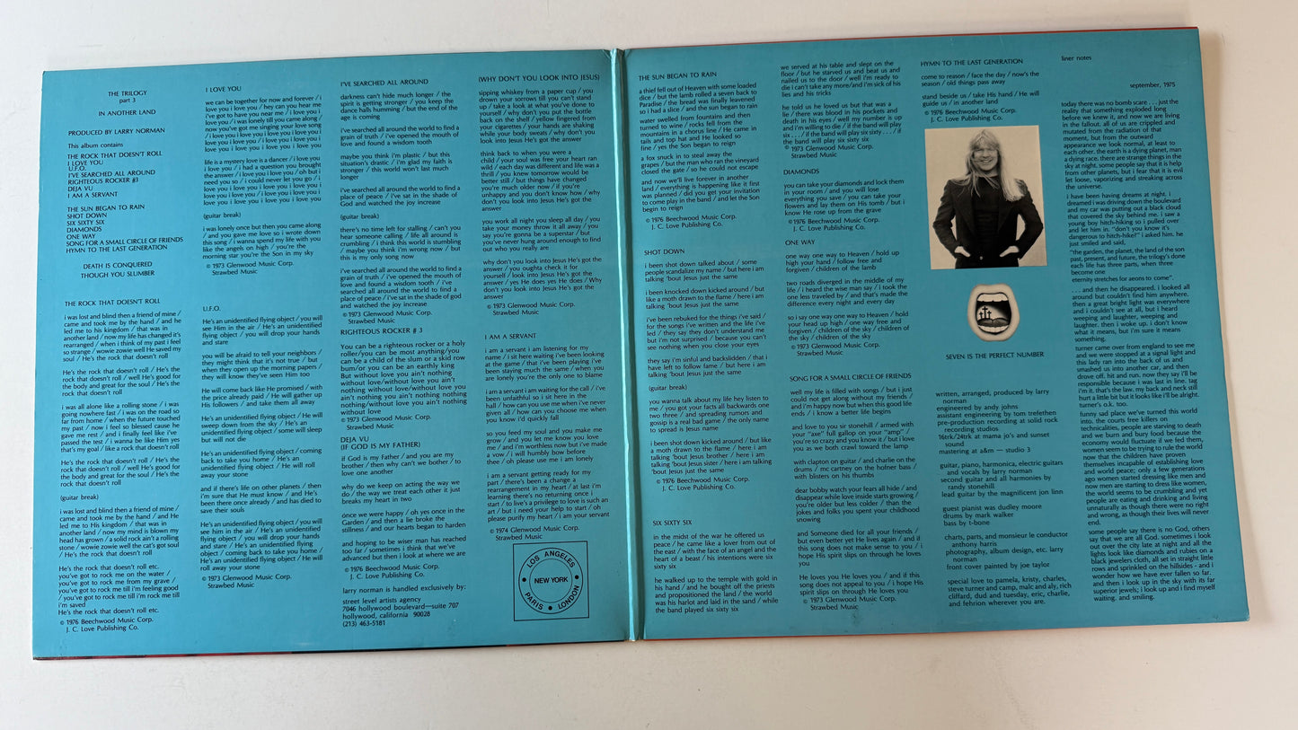 Larry Norman In Another Land Used Vinyl LP VG+\VG