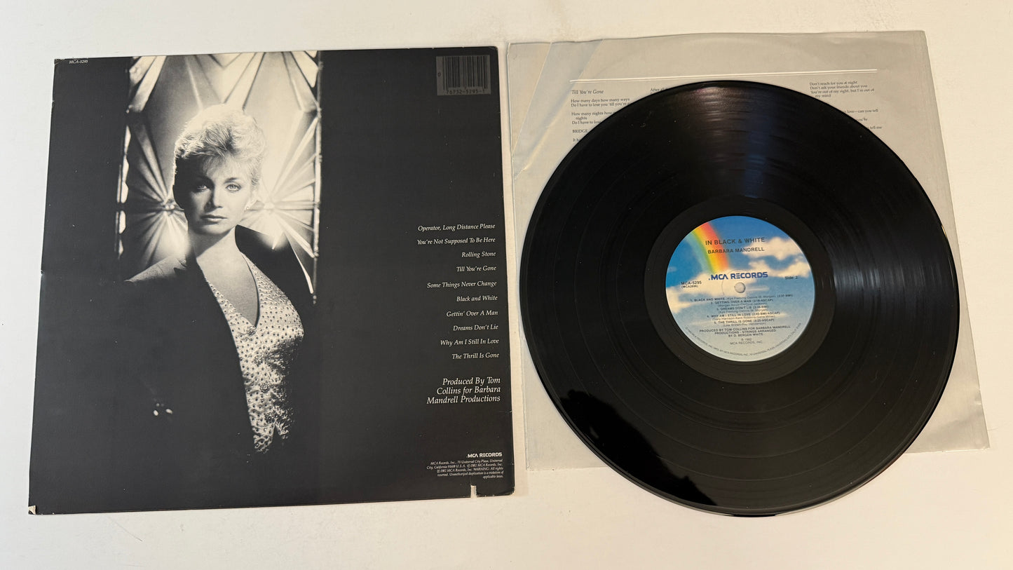 Barbara Mandrell In Black & White Used Vinyl LP VG+\VG+