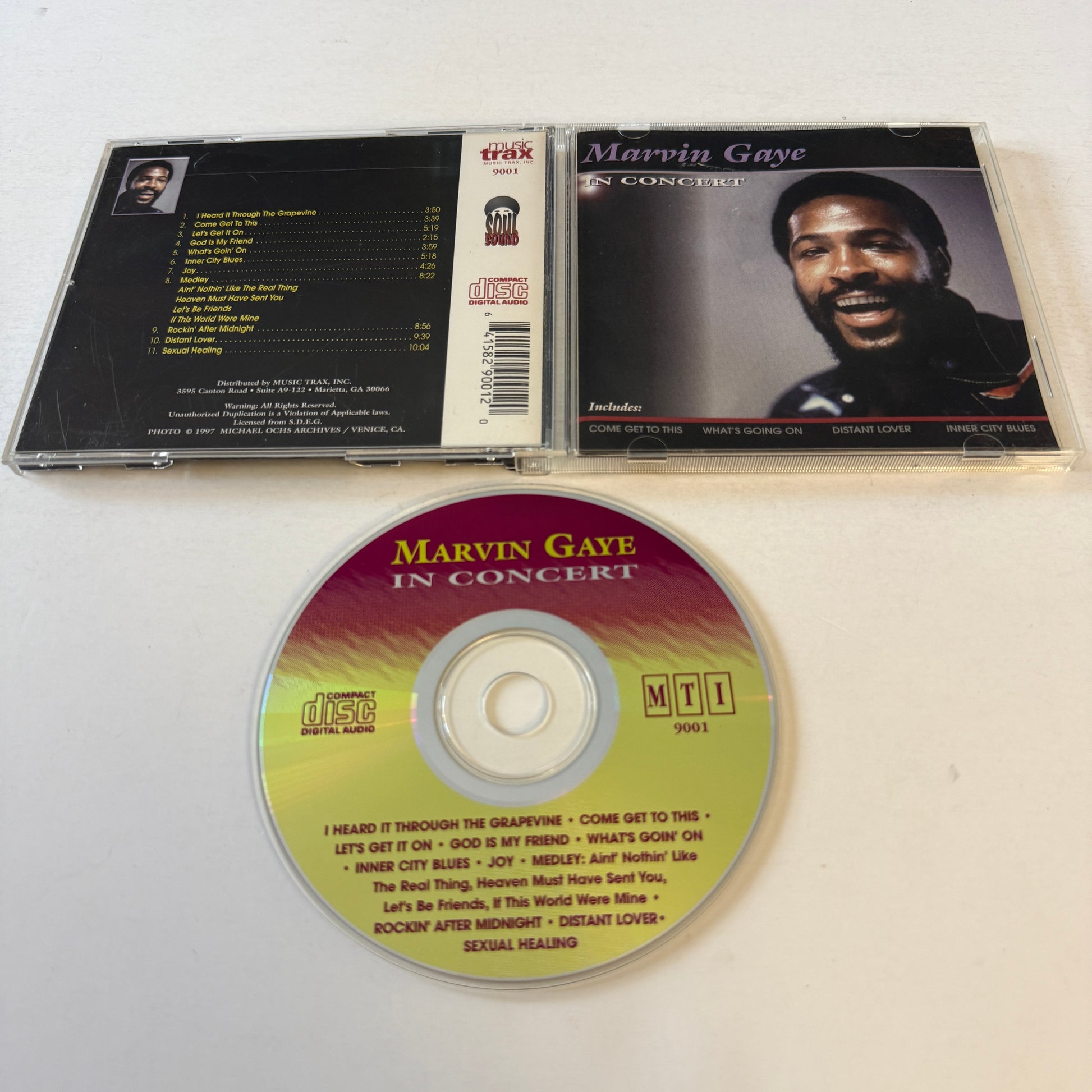 Marvin Gaye In Concert Used CD VG+\VG+