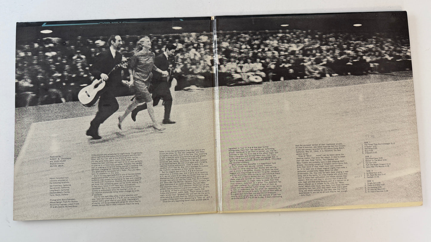 Peter, Paul & Mary In Concert Used Vinyl 2LP VG+\VG