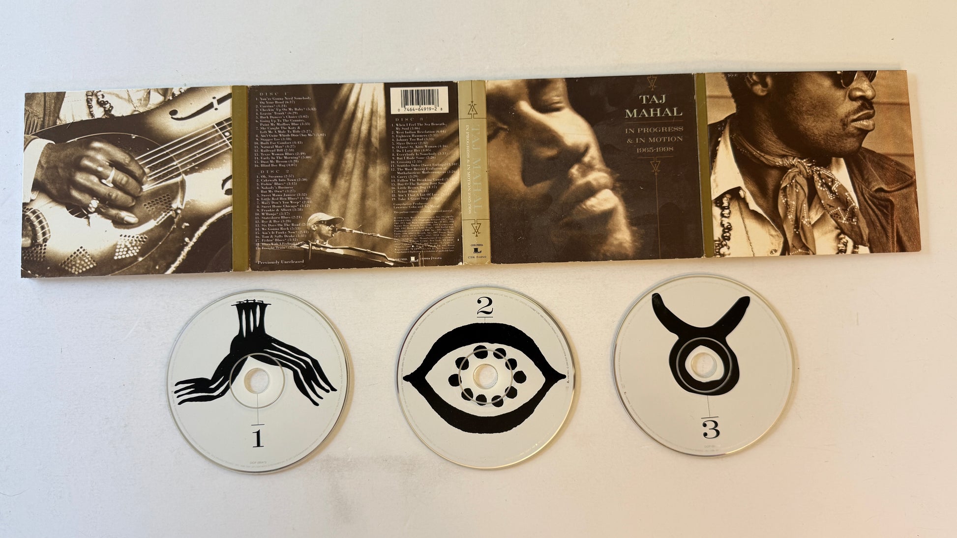 Taj Mahal In Progress & In Motion 1965-1998 Used 3CD VG+\VG