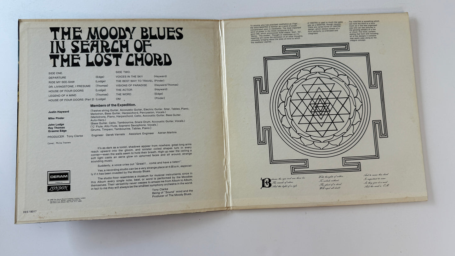 The Moody Blues In Search Of The Lost Chord Used Vinyl LP VG+\VG