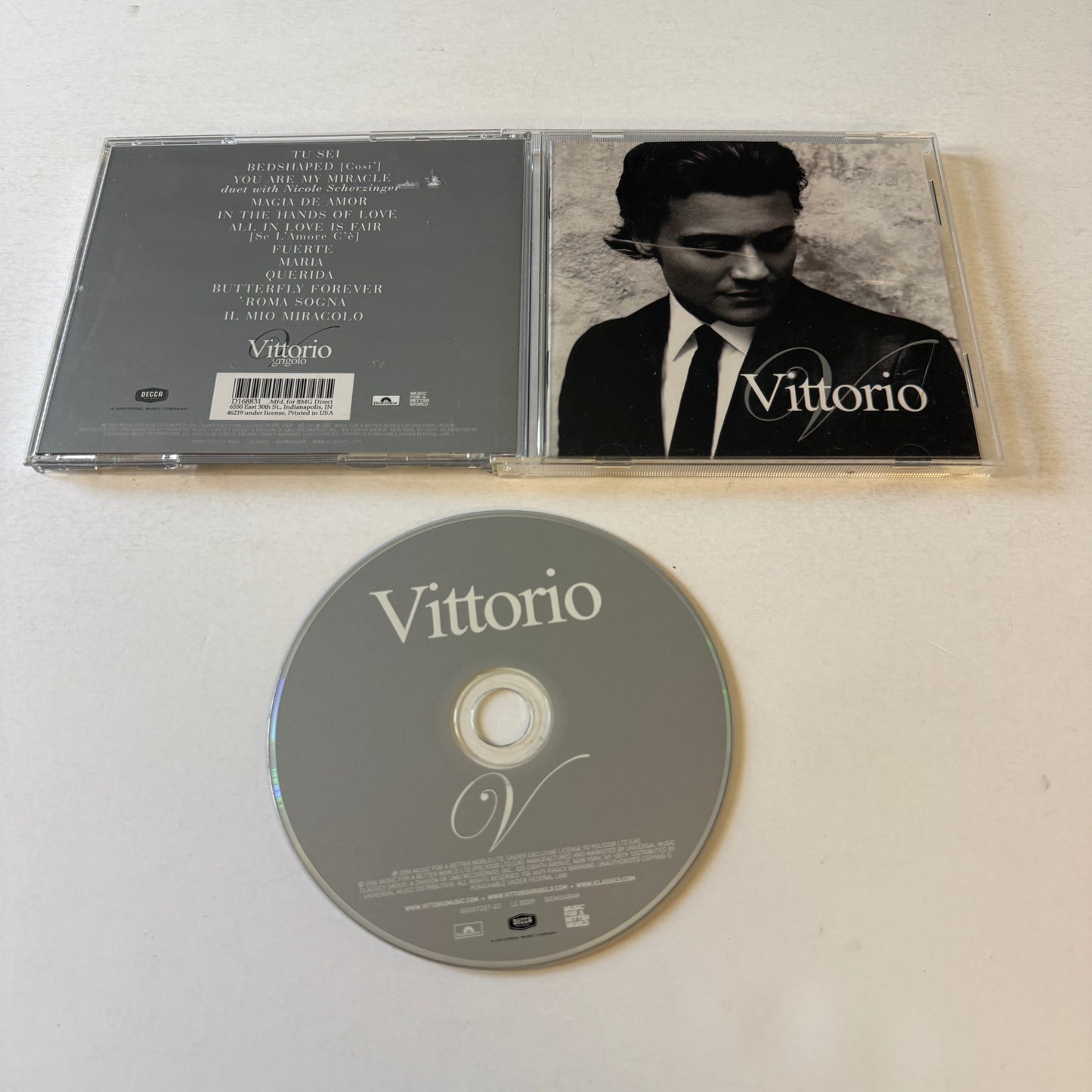 Vittorio Grigolo In The Hands Of Love Used CD VG+\VG+