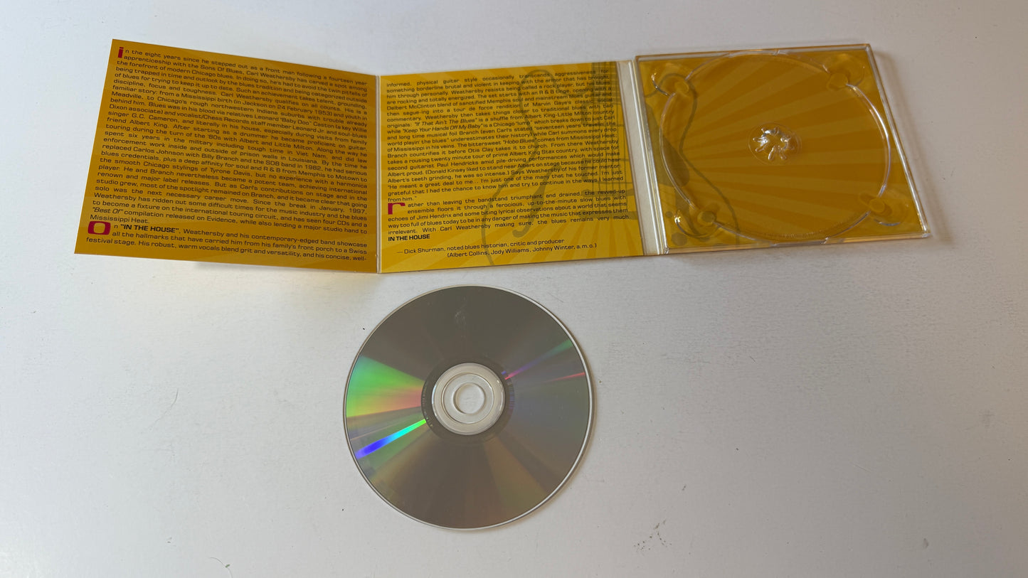 Carl Weathersby In The House Used CD VG+\VG+