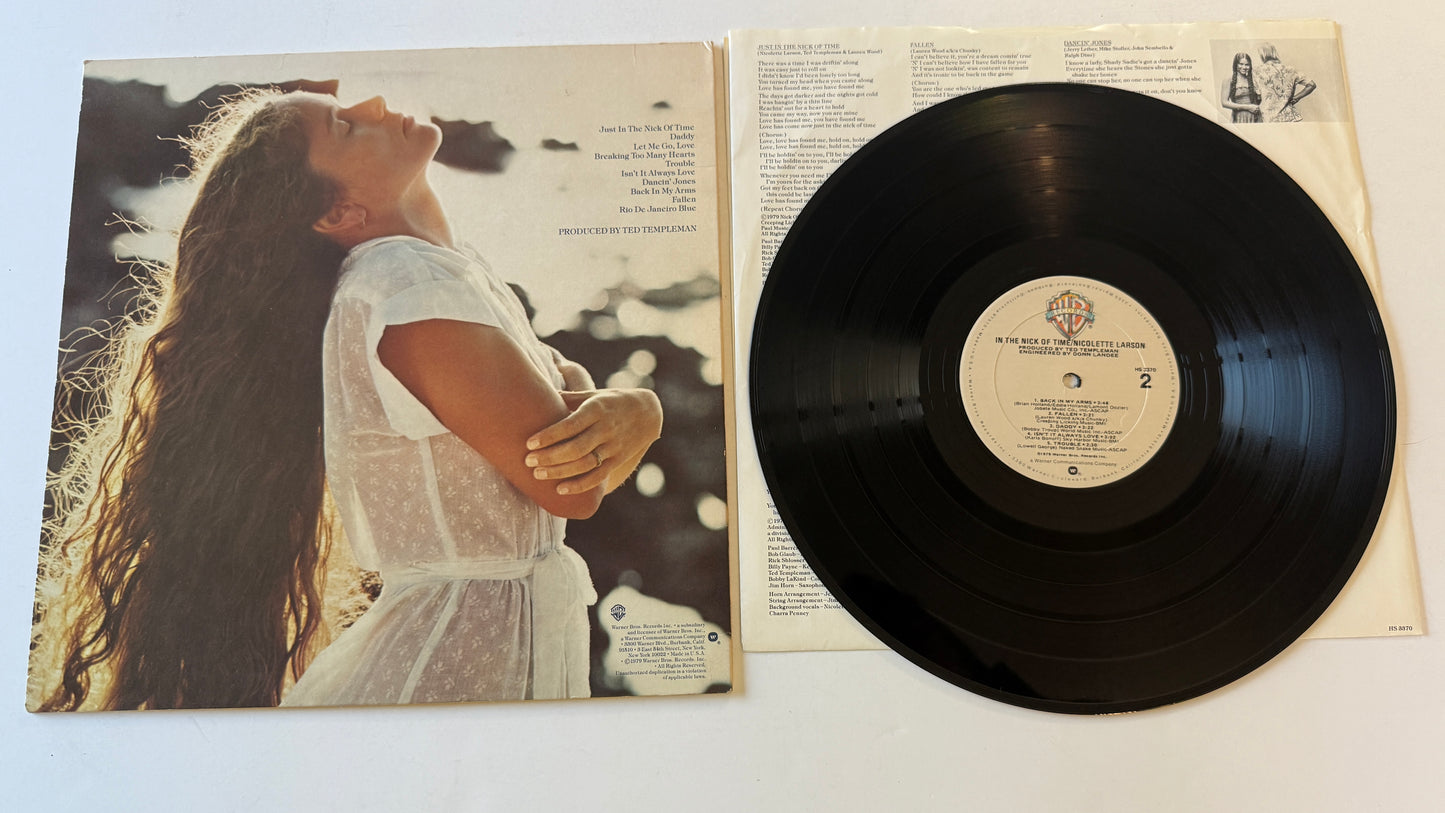 Nicolette Larson In The Nick Of Time Used Vinyl LP VG+\VG