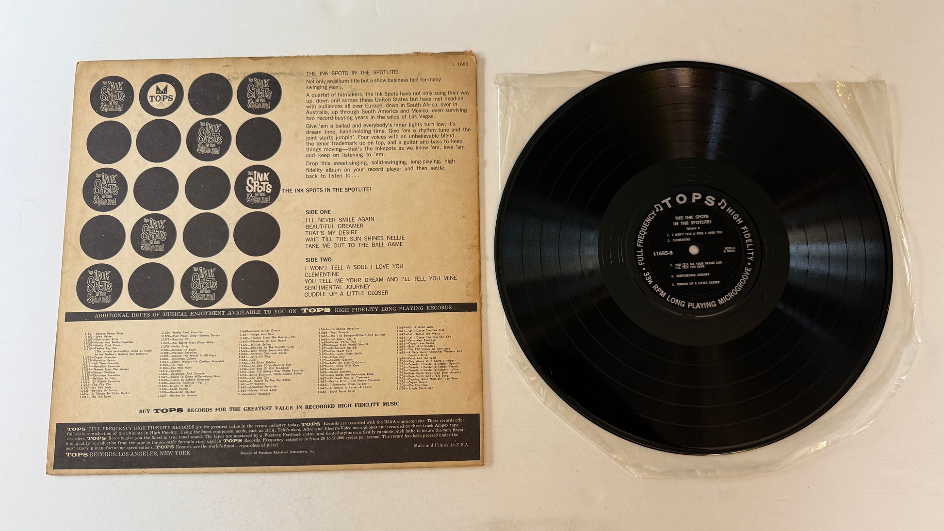 The Ink Spots In The Spotlite! Used Vinyl LP VG+\G+